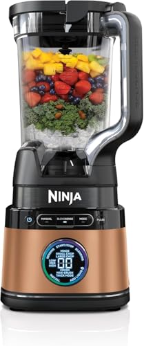 Ninja Detect Power Blender Pro & Single Serve 2 en 1, mixeur 1200W avec récipient 2L, 1 gobelets individuel, mixeur pour smoothies et boissons glacées, hachage de légumes, Noir & Cuivre, TB301EUCP : Cuisine et Maison