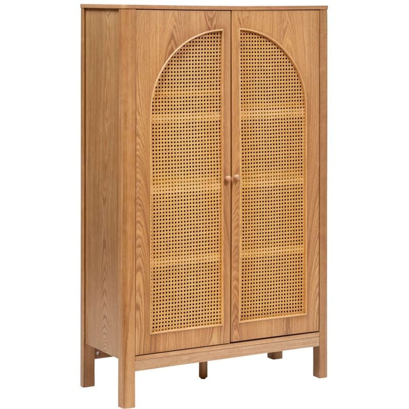 Armoire 2 portes en cannage TIRIA