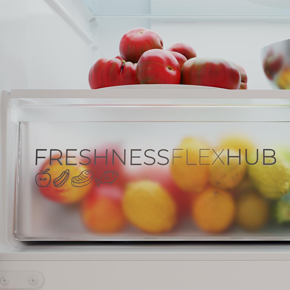 Cecotec Réfrigérateur 4 Portes Total No Frost Bolero CoolMarket 4D 394 Dark E, 394 Litres, Hauteur 170 cm et 70 cm Largeur, Tiroir Température Variabl