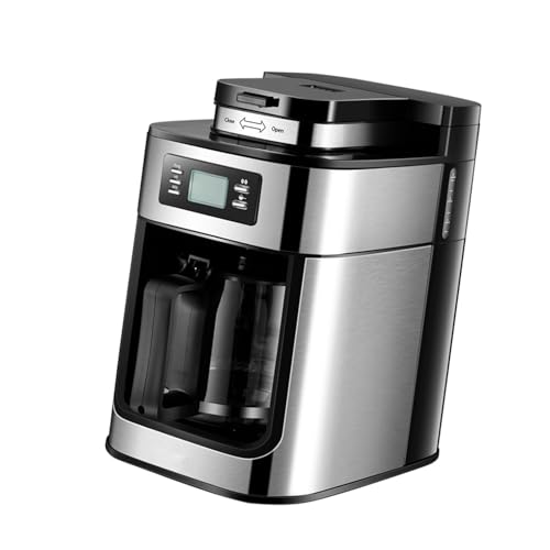 Cafetière, avec Affichage LED Machine à café de Grande capacité de 1,2 L pour Usage Domestique, des Cafés, des Bureaux, Usage Commercial (Prise UE) : Cuisine et Maison