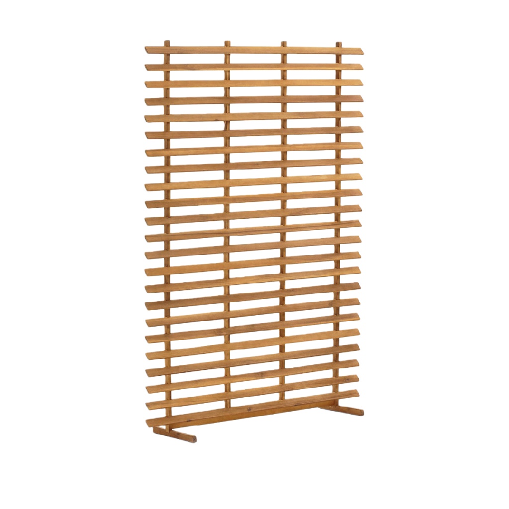 Panneau séparateur à lattes croisées en bois massif – 180 x 90 cm