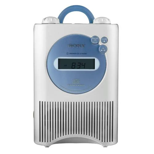 Sony Icfcd73w Am/Fm/Weather Shower Cd Clock Radio