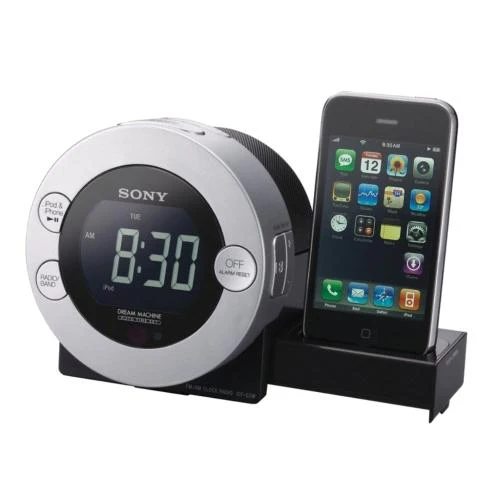 Sony Icfcd3ipsil Cd Clock Radio For Ipod And Iphone