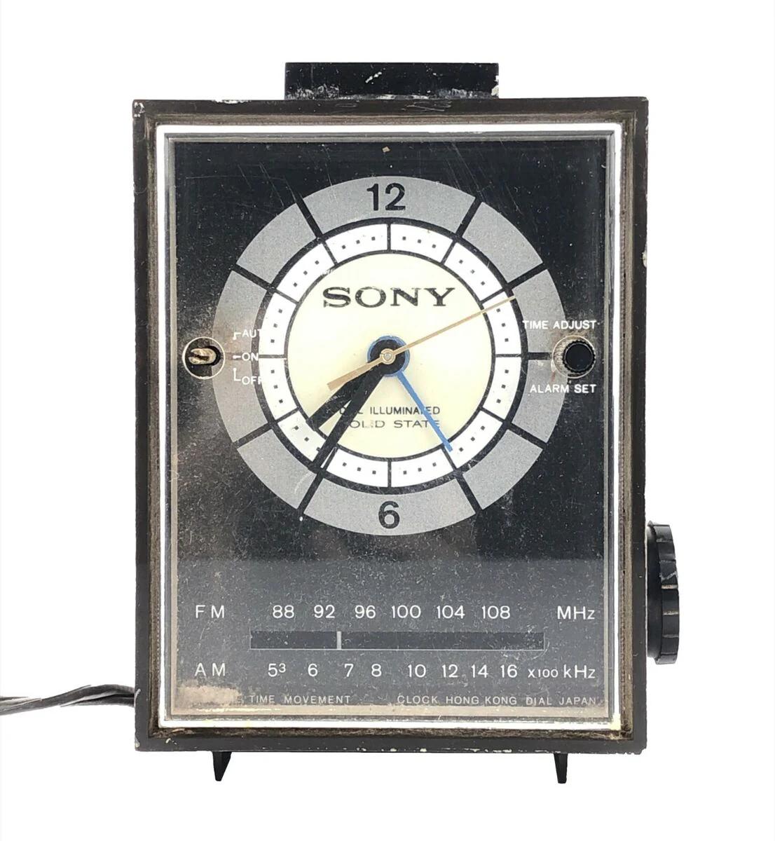 Sony 6rc23a Vintage Clock Radio-Square Mod Cube Alarm Clock