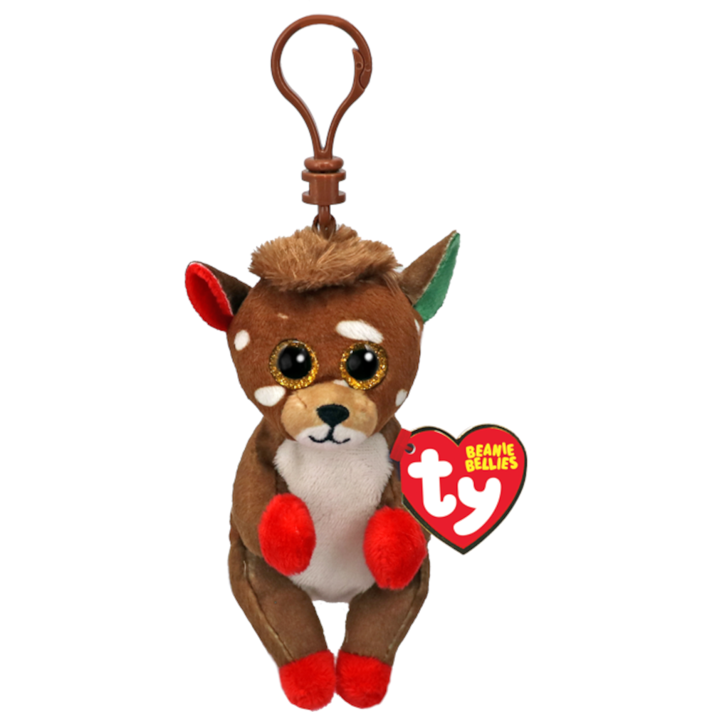 Ty Beanie Bellies Juno �C Reindeer Clip