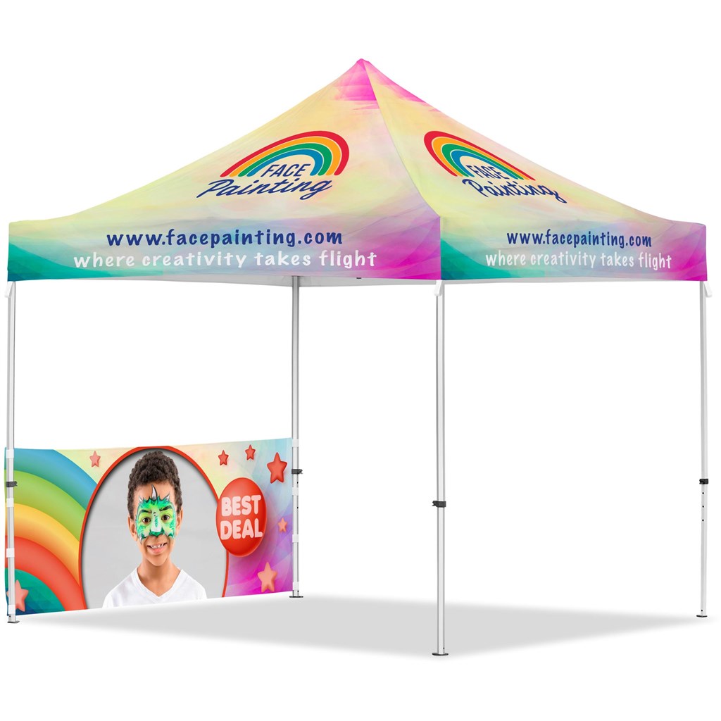 Coated Steel Sublimated Gazebo 3m x 3m �C 1 Half-Wall Skin