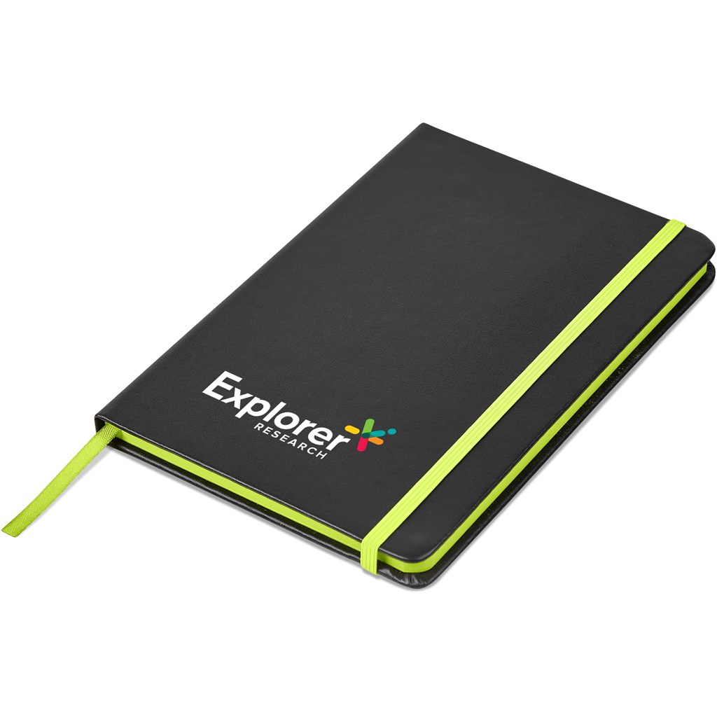 Altitude Colour-Edge A5 Hard Cover Notebook �C Lime