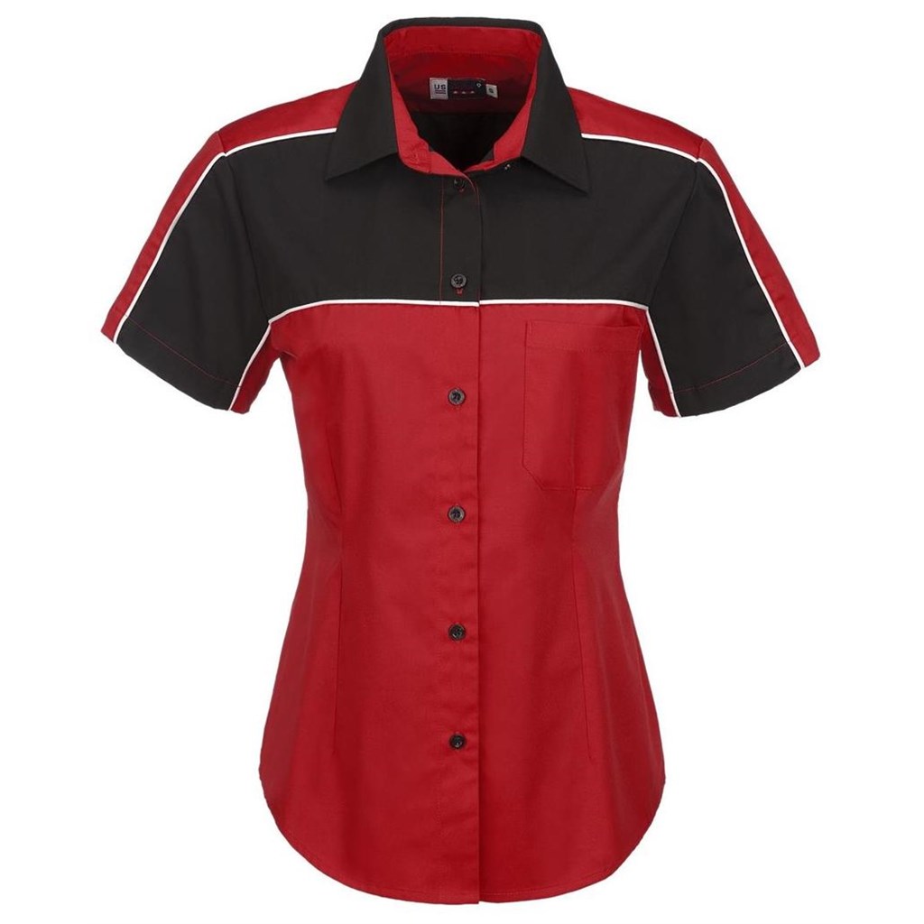 Ladies Daytona Pitt Shirt �C Red