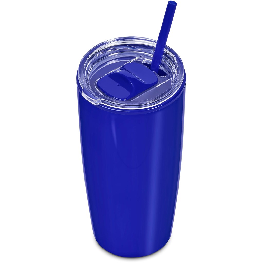Altitude Daytona Plastic 2-in-1 Double-Wall Tumbler & Straw �C 600ml