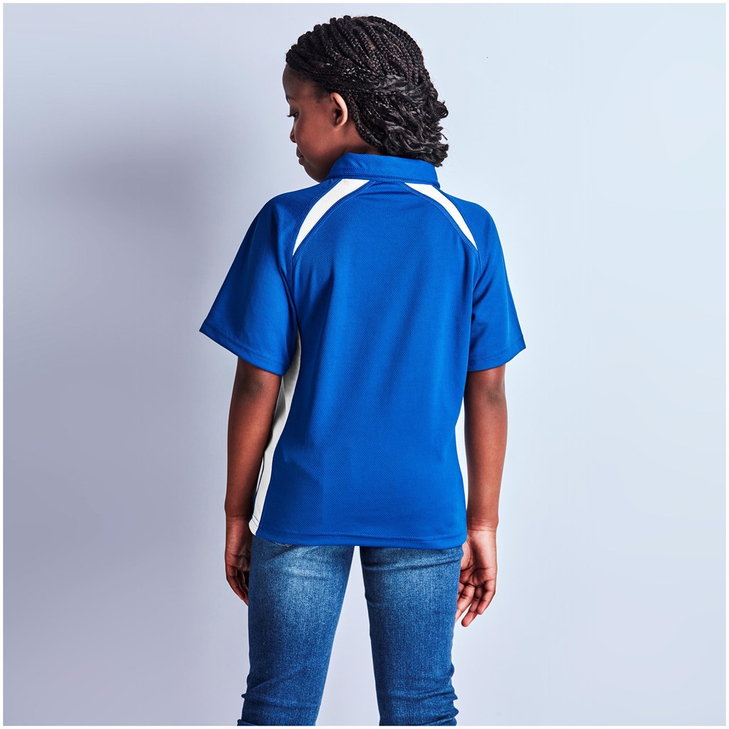 Kids Splice Golf Shirt �C Royal Blue