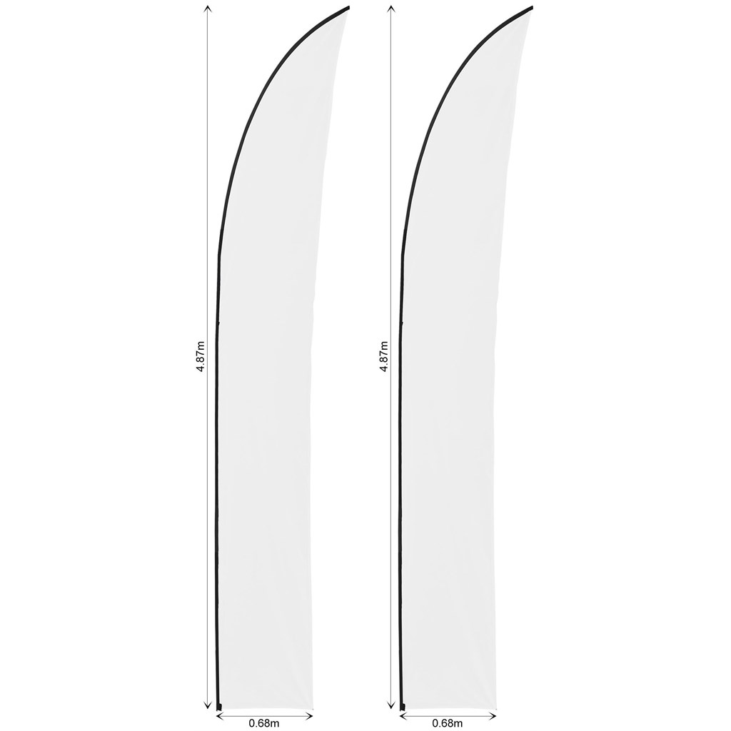 Legend 4m Sublimated Arcfin Flying Banner Skin �C Set Of 2 (Excludes Hardware)
