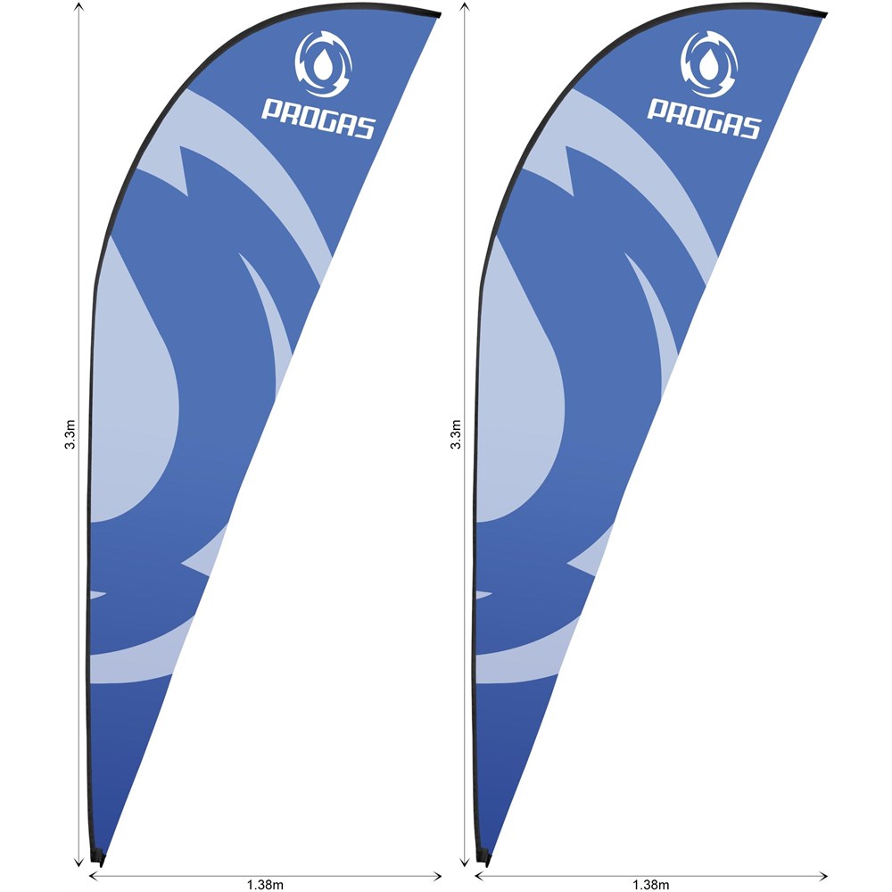 Legend 3m Sublimated Sharkfin Flying Banner Skin �C Set Of 2 (Excludes Hardware)
