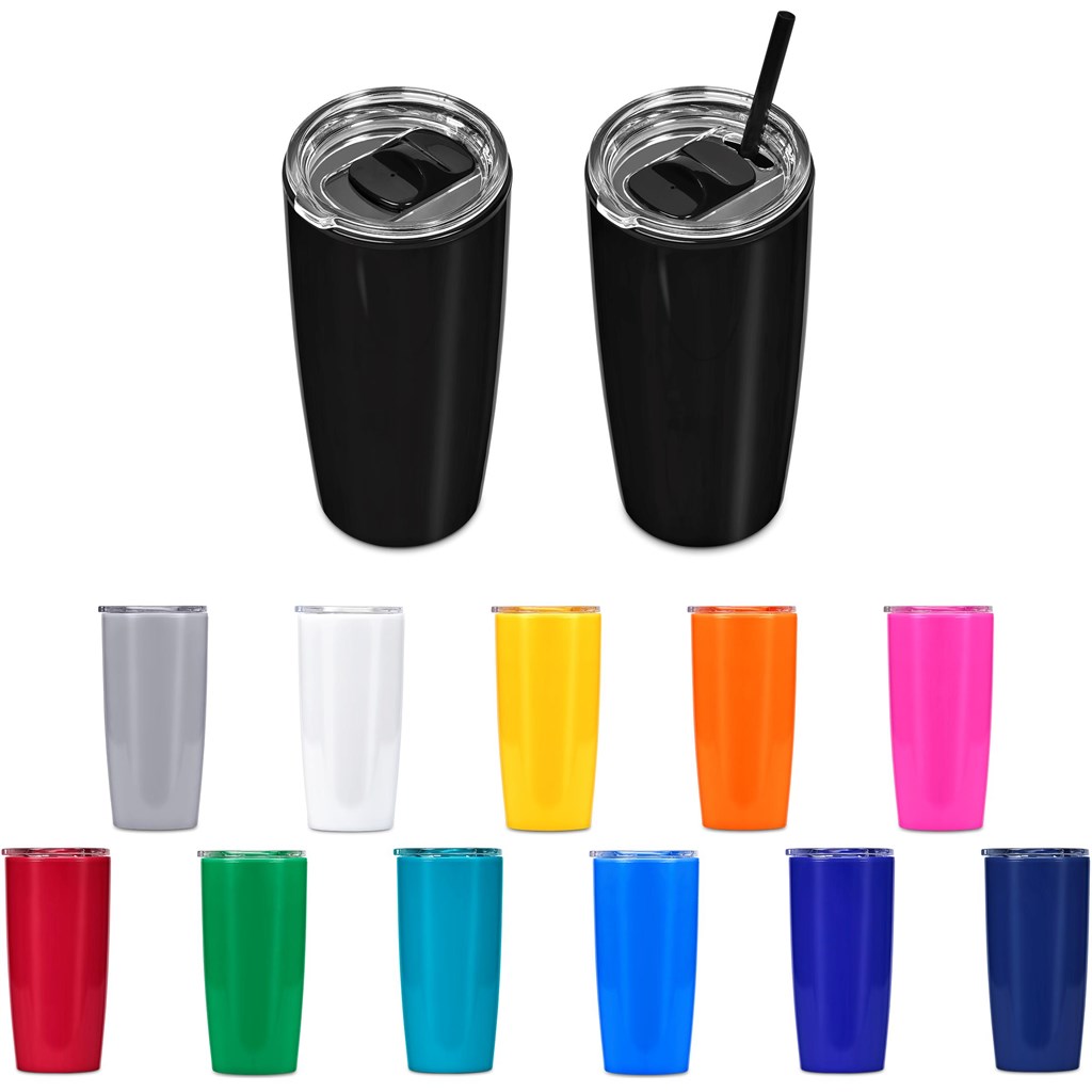 Altitude Daytona Plastic 2-in-1 Double-Wall Tumbler & Straw �C 600ml
