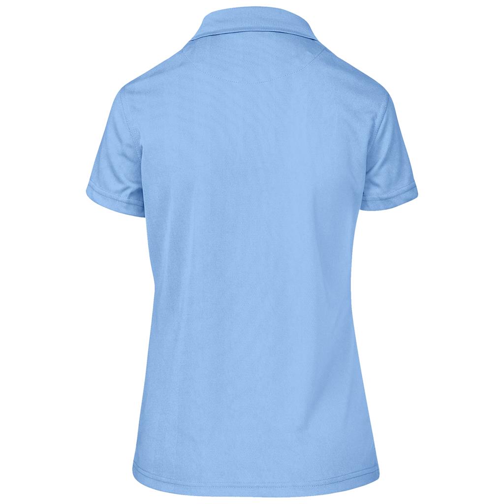 Ladies Distinct Golf Shirt �C Sky Blue