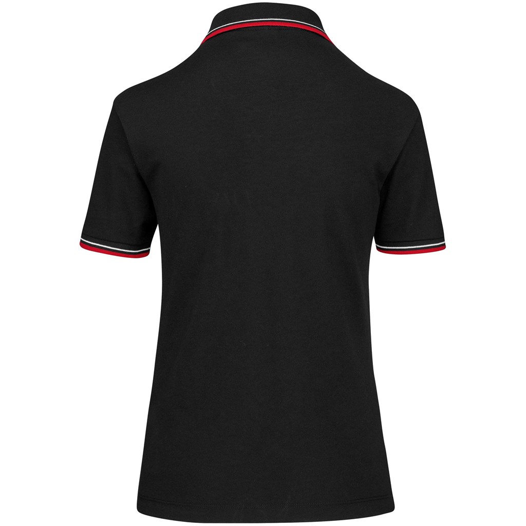 Ladies Cambridge Golf Shirt �C Black Red