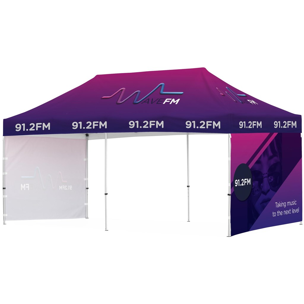 Ovation Sublimated Gazebo 6m X 3m �C 2 Short Full-Wall Skins