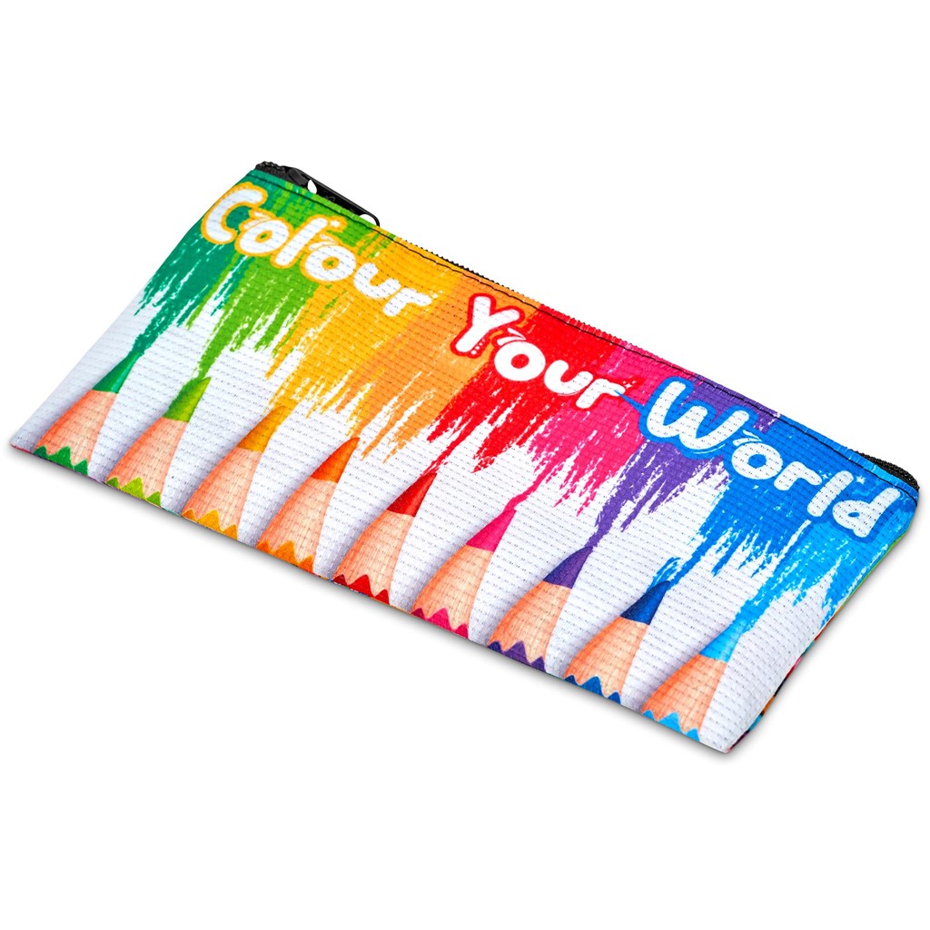 Pre-Printed Sample Hoppla Junior Recycled PET Stitch-Bond Pencil Case