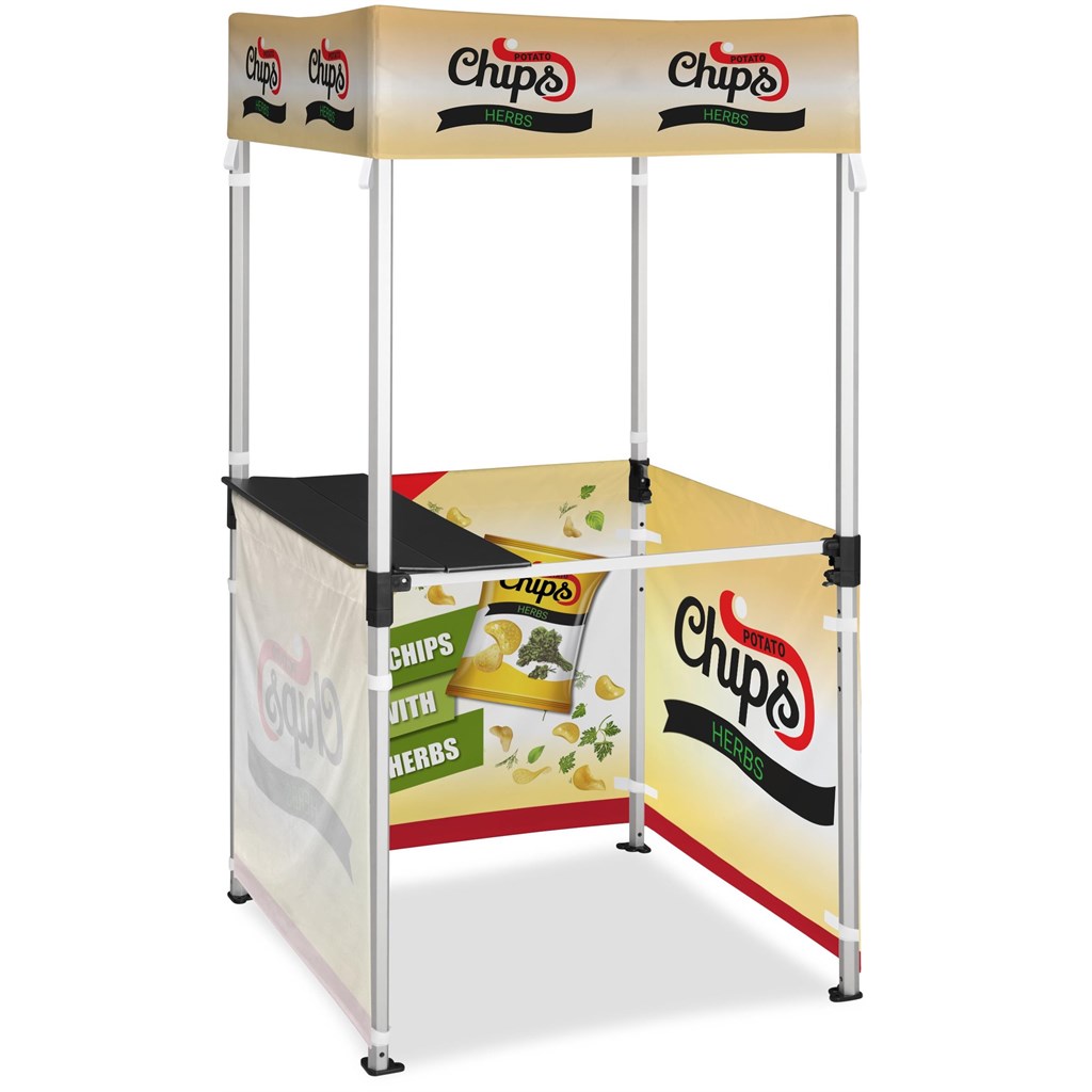 Ovation Sublimated Gazebo 1m X 1m Kiosk �C 3 Half-Wall Skins