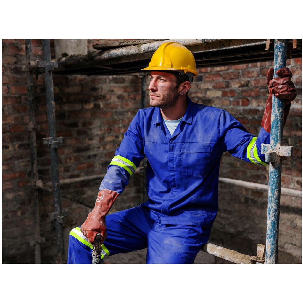 Trade Polycotton Conti Suit �C Reflective Arms & Legs �C Yellow Taped