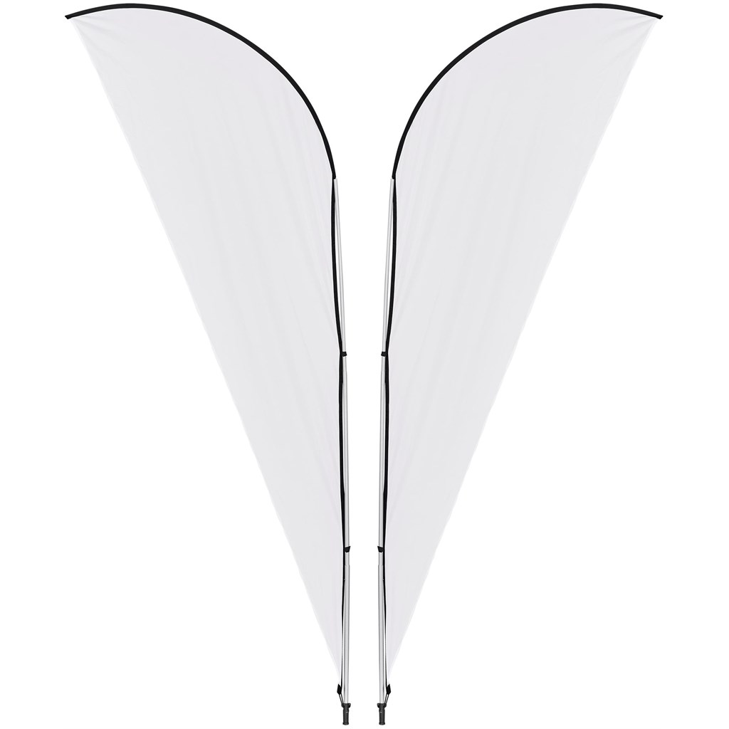 Legend 2M Sublimated Sharkfin Double-Sided Flying Banner �C 1 complete unit