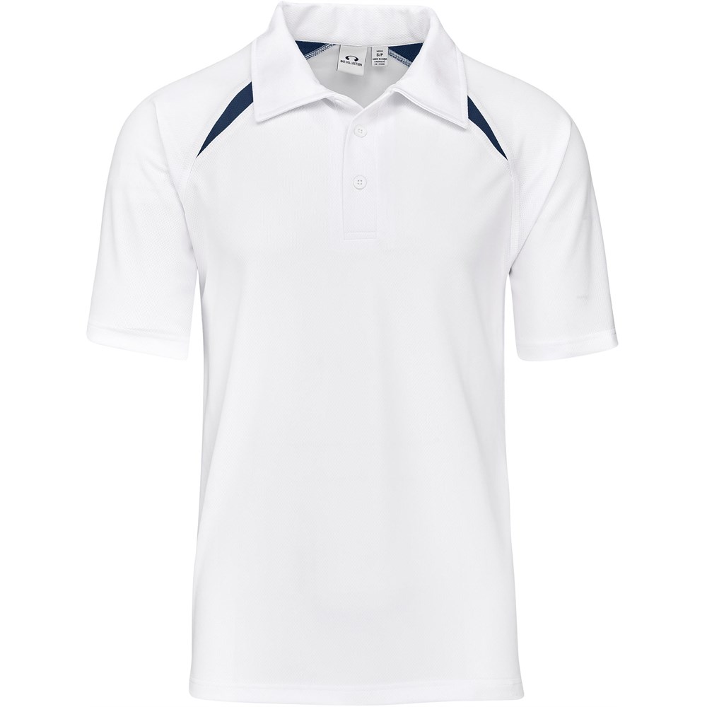 Kids Splice Golf Shirt �C White