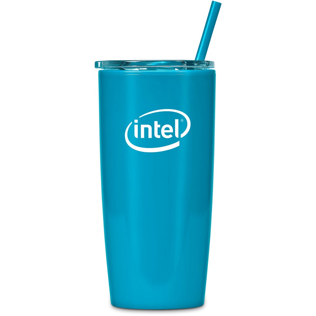 Altitude Daytona Plastic 2-in-1 Double-Wall Tumbler & Straw �C 600ml