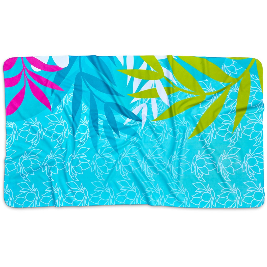 Pre-Printed Sample Hoppla Hula Beach Towel �C Dual Branding