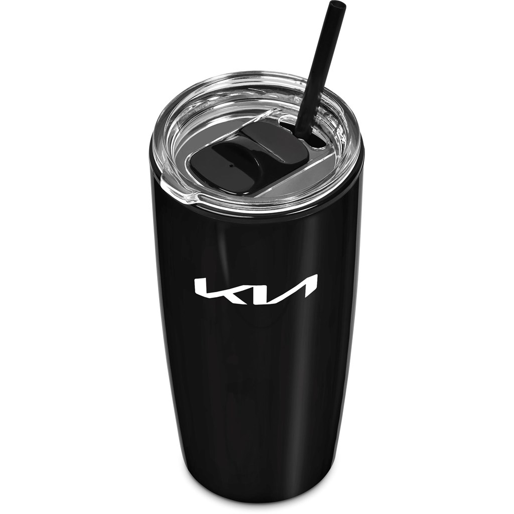 Altitude Daytona Plastic 2-in-1 Double-Wall Tumbler & Straw �C 600ml