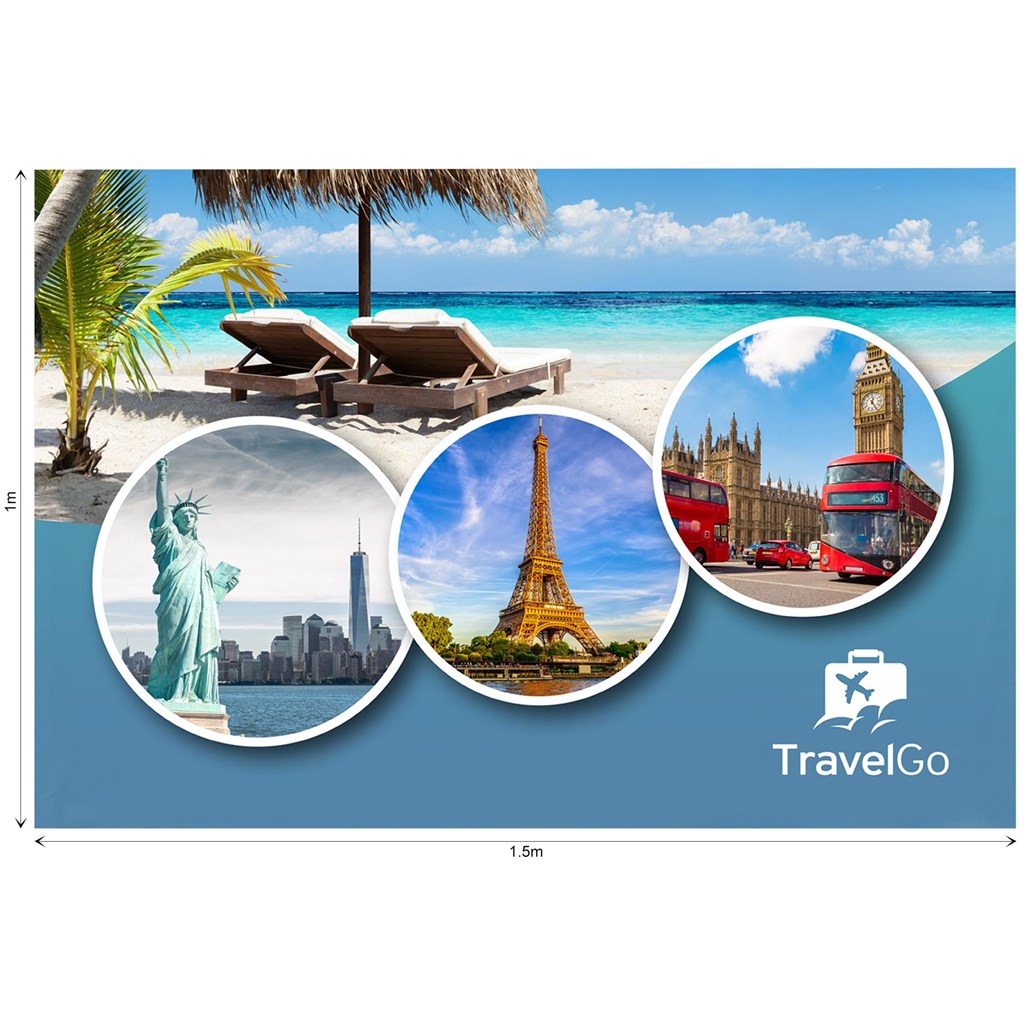 Ovation Sublimated Gazebo 1.5m X 1.5m �C Half-Wall  (Excludes Hardware)