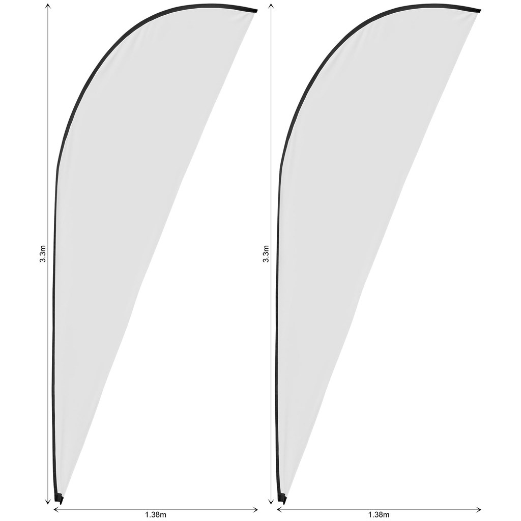 Legend 3m Sublimated Sharkfin Flying Banner Skin �C Set Of 2 (Excludes Hardware)