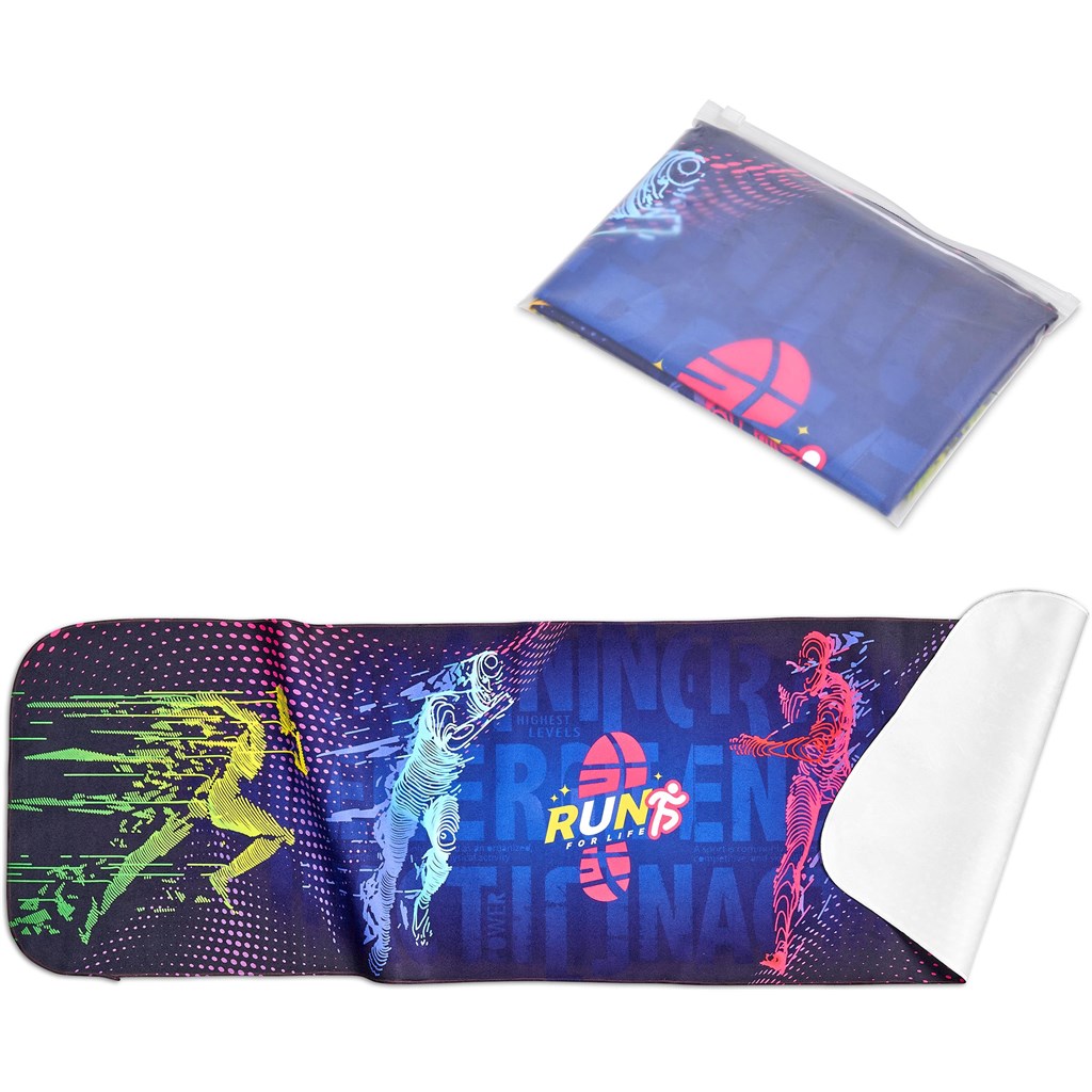 Pre-Printed Sample Hoppla Relay Sports Towel �C Single Sided