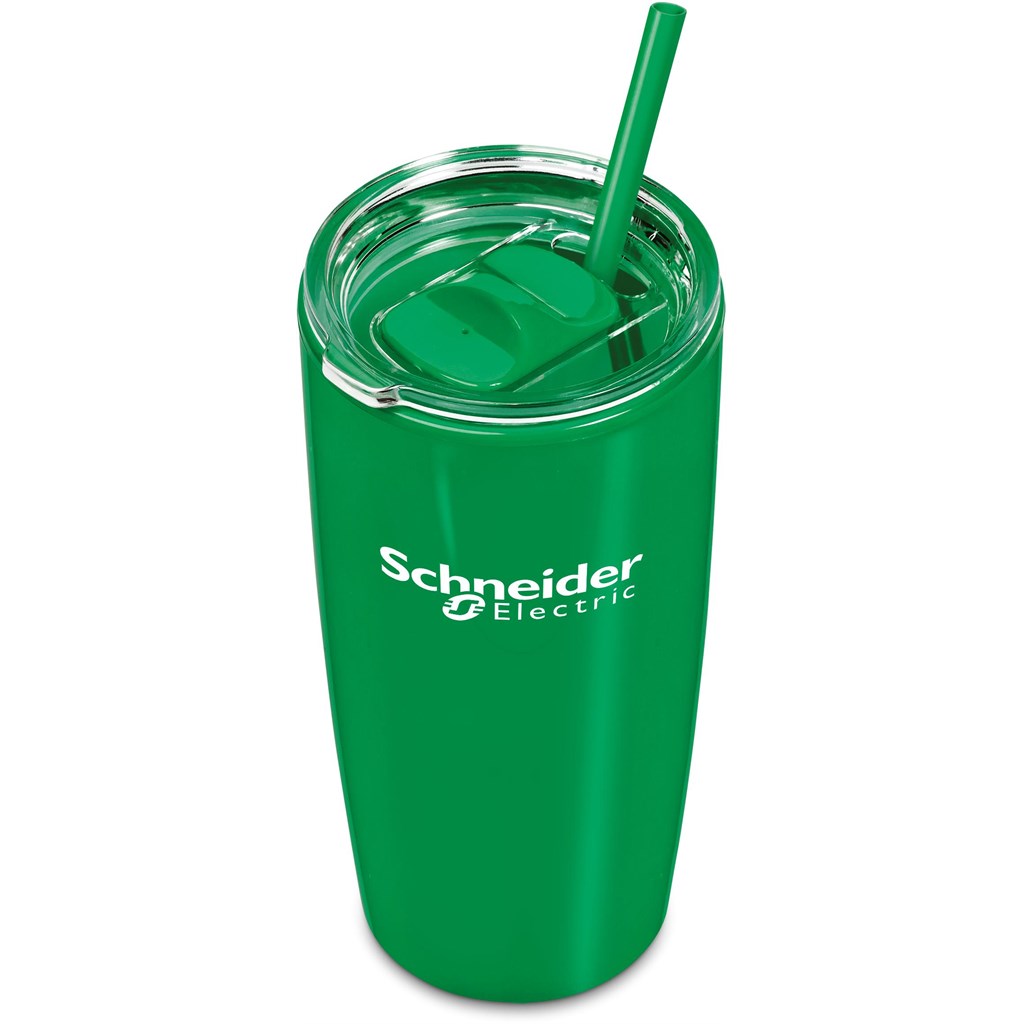 Altitude Daytona Plastic 2-in-1 Double-Wall Tumbler & Straw �C 600ml