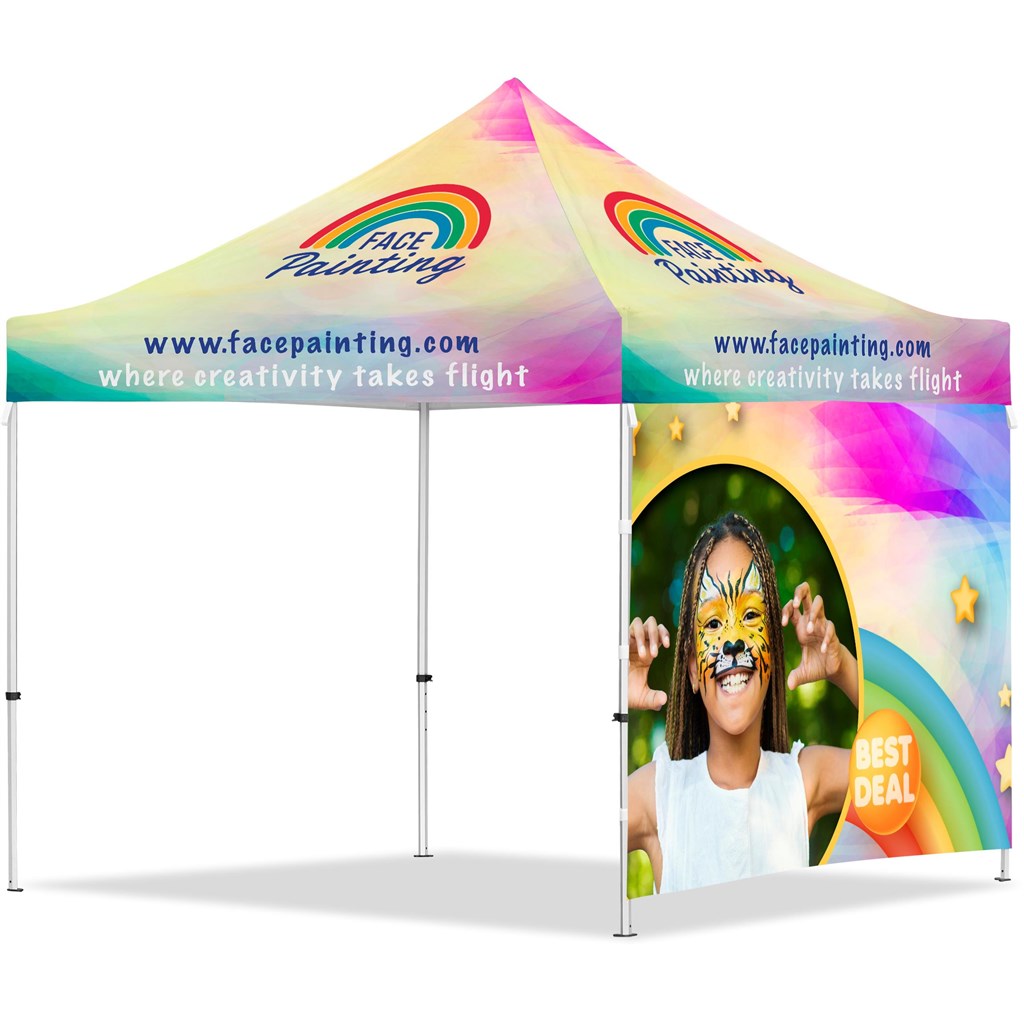 Coated Steel Sublimated Gazebo 3m x 3m �C 1 Full-Wall Skin