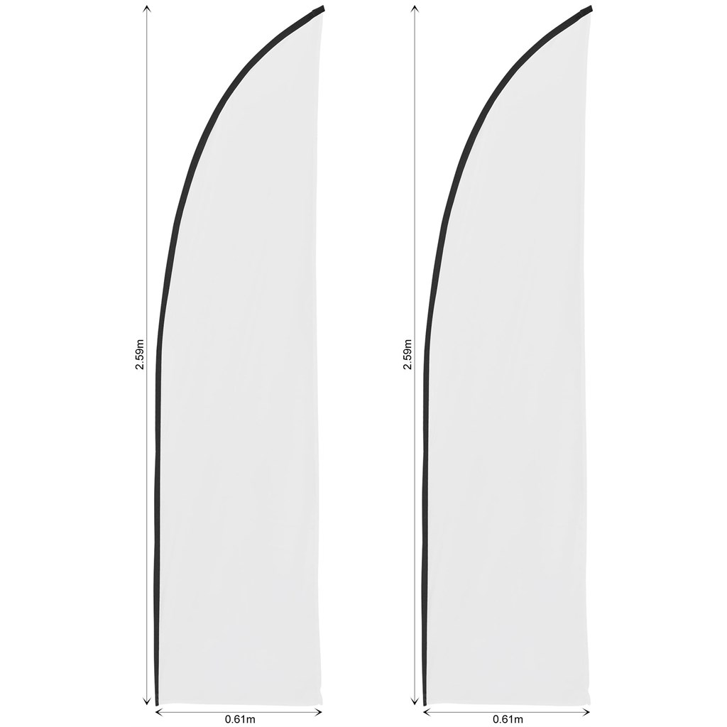 Legend 2m Sublimated Arcfin Flying Banner Skin �C Set Of 2 (Excludes Hardware)