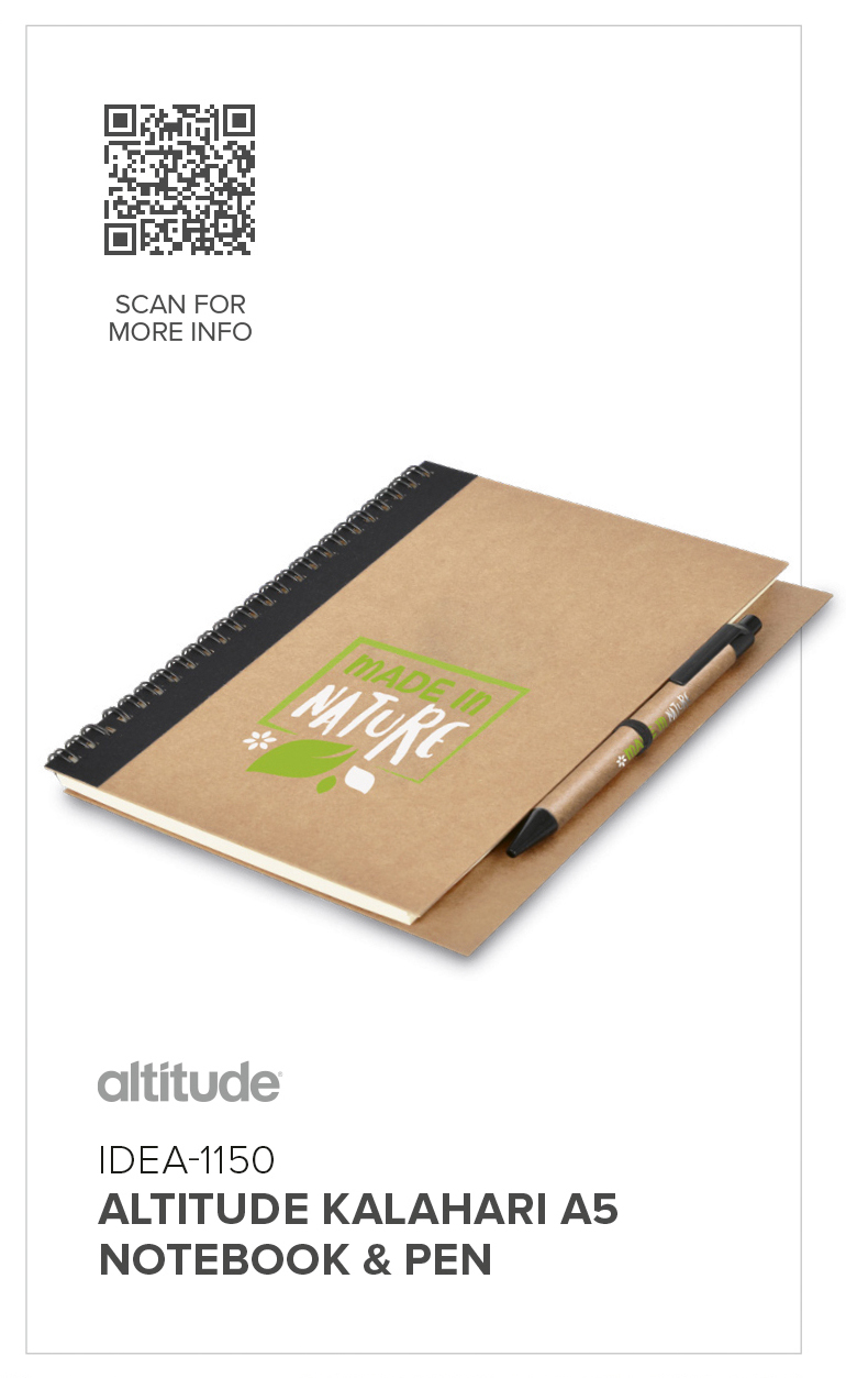 Altitude Kalahari A5 Notebook & Pen
