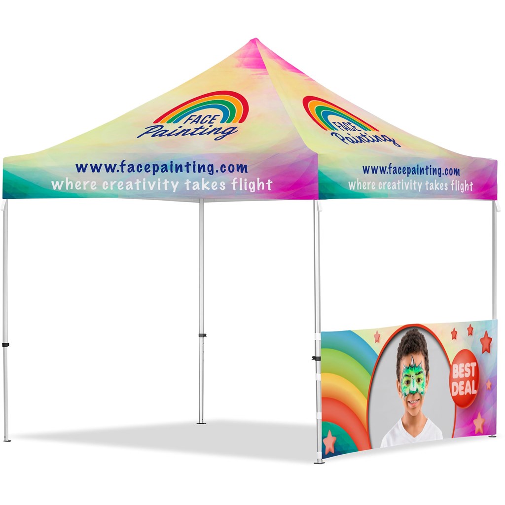 Coated Steel Sublimated Gazebo 3m x 3m �C 1 Half-Wall Skin