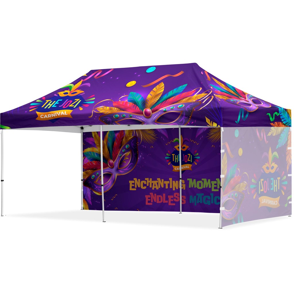 Coated Steel Sublimated Gazebo 6m x 3m �C 1 Long Full- Wall Skin �C 1 Short Full-Wall Skin
