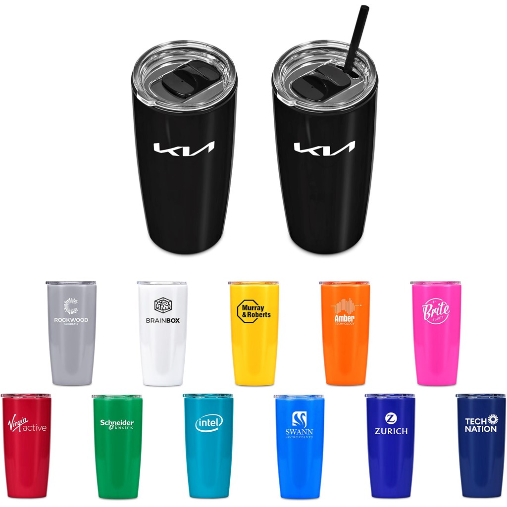 Altitude Daytona Plastic 2-in-1 Double-Wall Tumbler & Straw �C 600ml