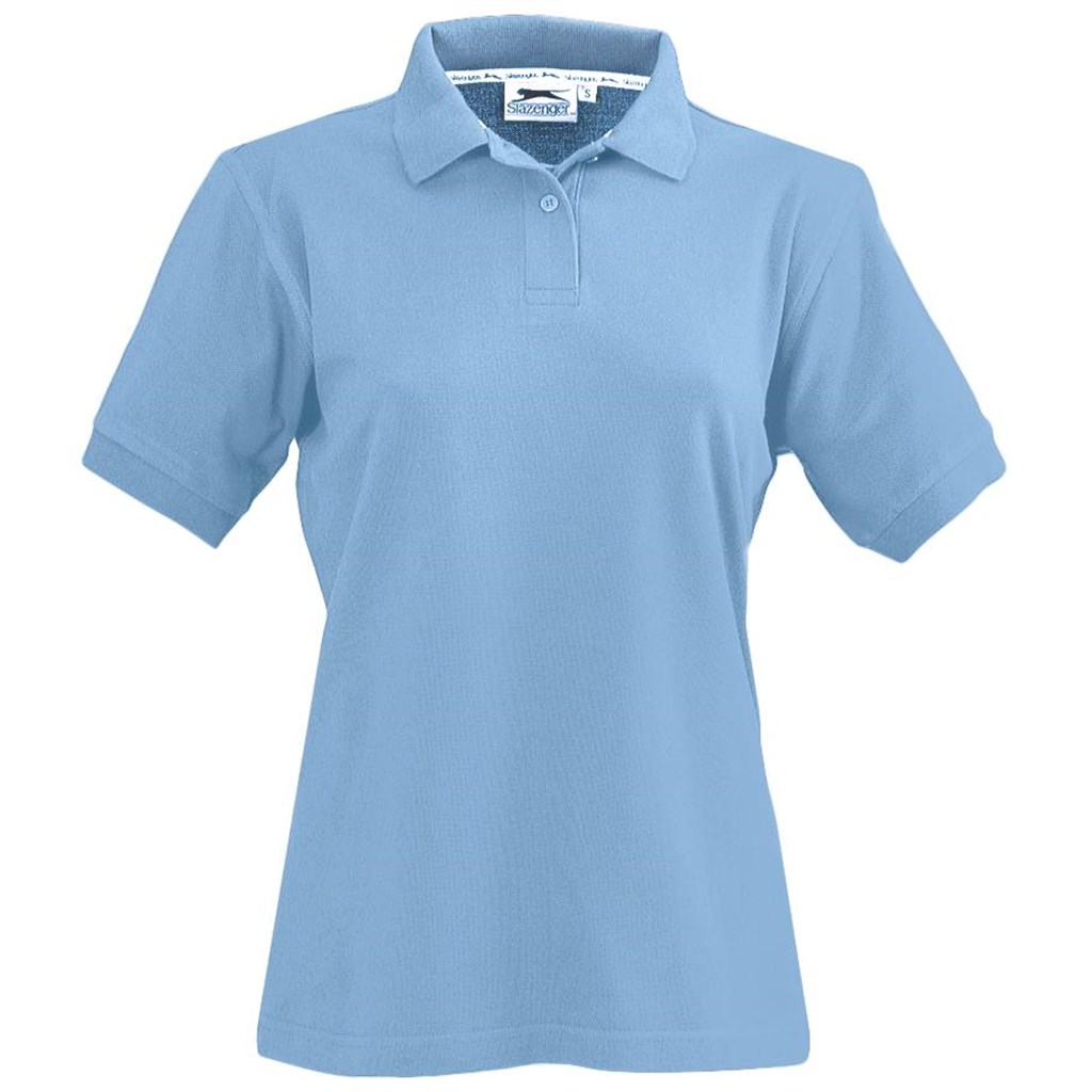 Ladies Crest Golf Shirt �C Light Blue