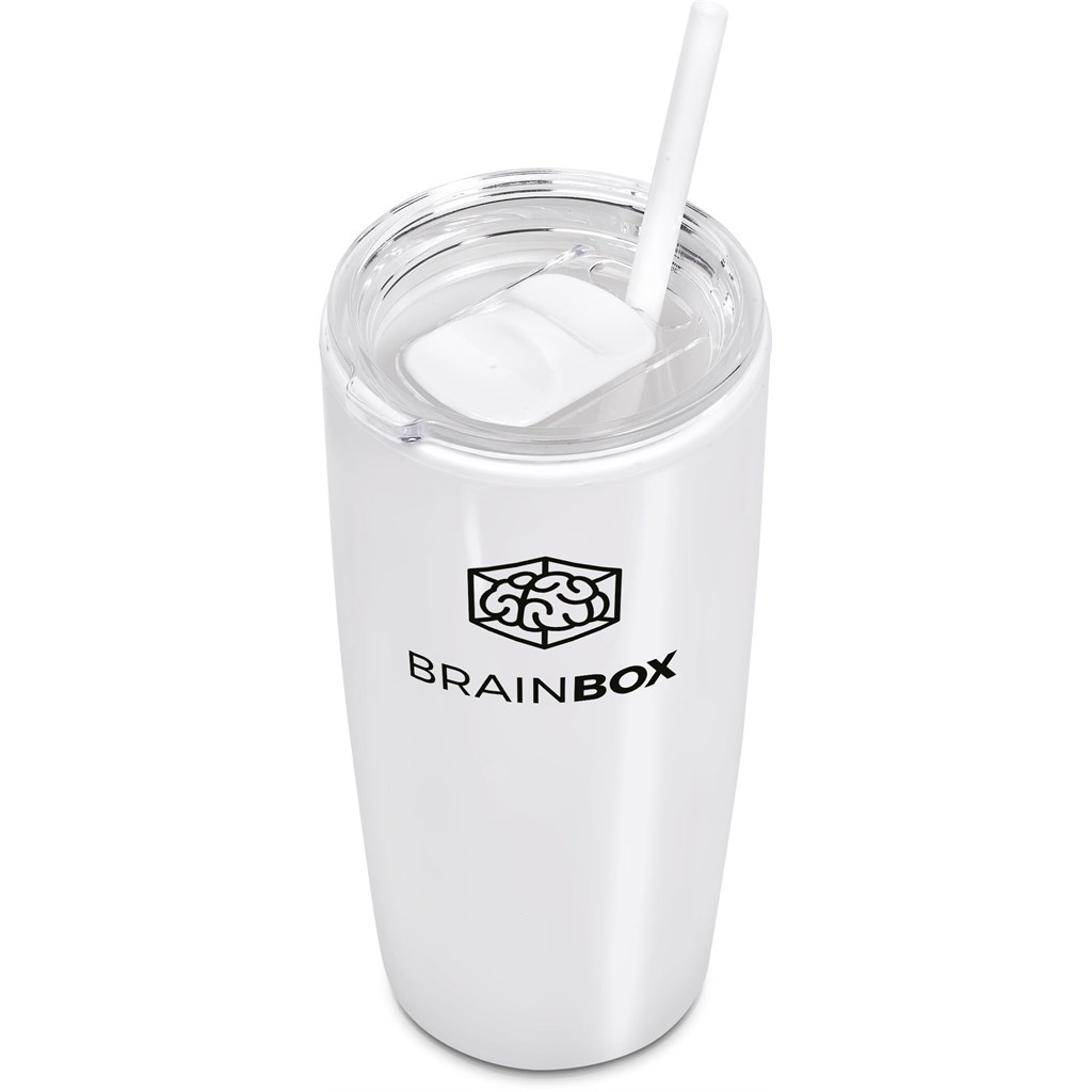 Altitude Daytona Plastic 2-in-1 Double-Wall Tumbler & Straw �C 600ml