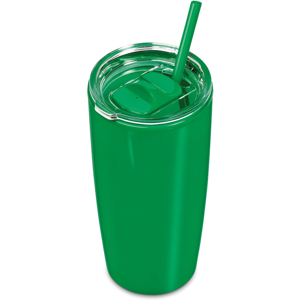 Altitude Daytona Plastic 2-in-1 Double-Wall Tumbler & Straw �C 600ml