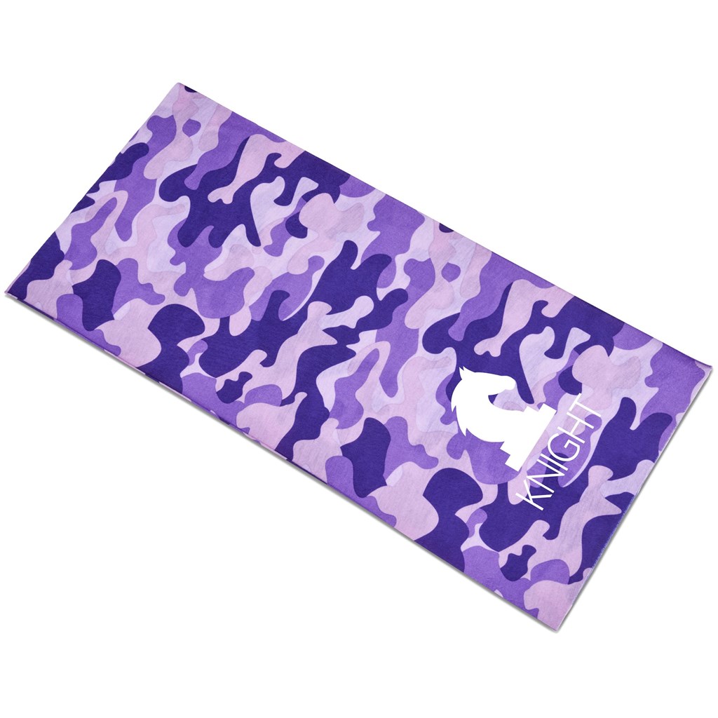 Adults Camo Flexi Tubular Bandana �C Purple