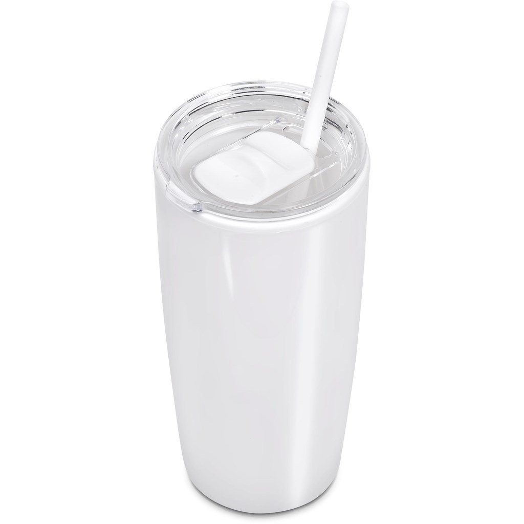 Altitude Daytona Plastic 2-in-1 Double-Wall Tumbler & Straw �C 600ml