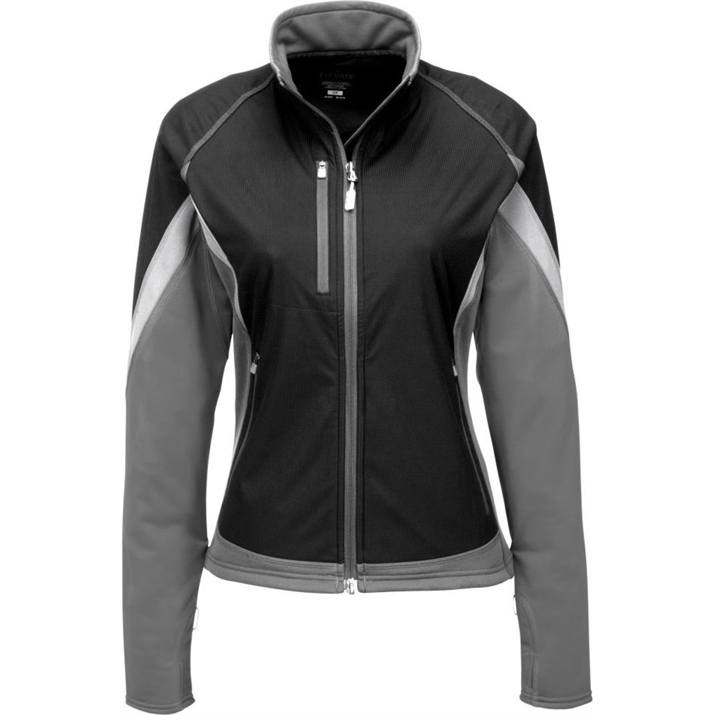 Ladies Jozani Hybrid Softshell Jacket �C Black