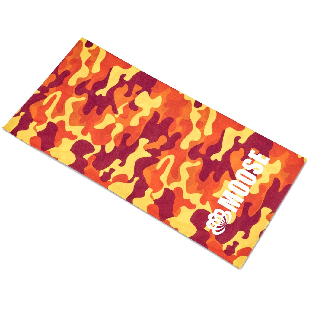 Adults Camo Flexi Tubular Bandana �C Orange