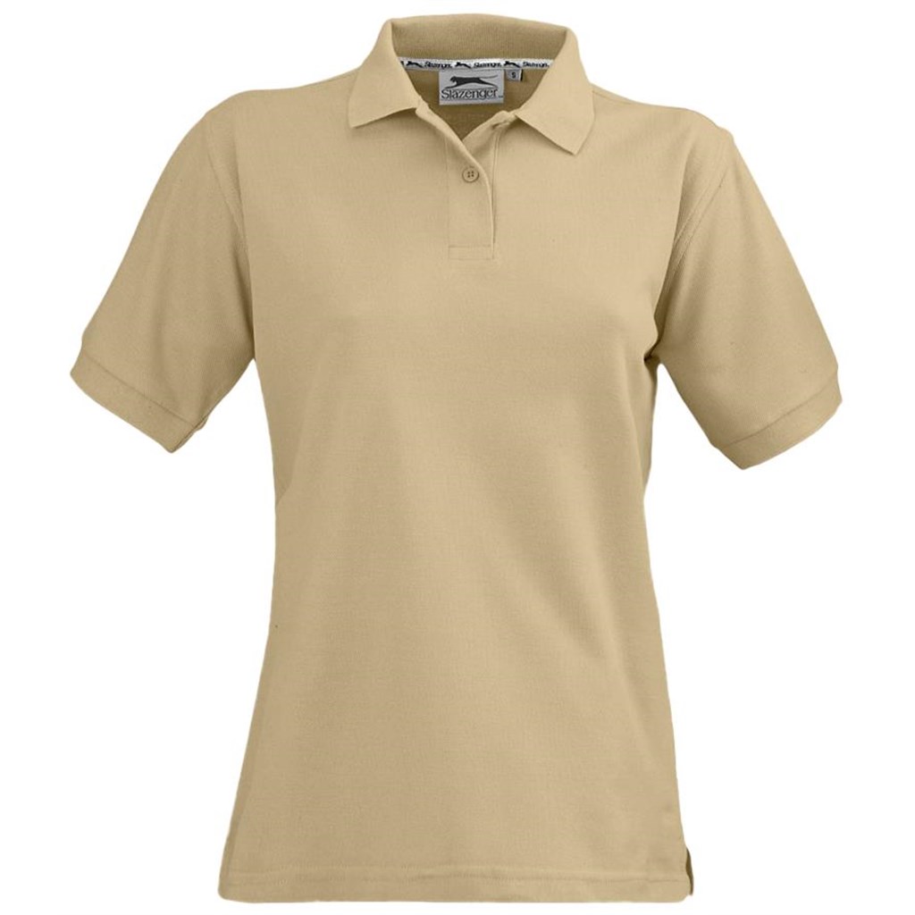 Ladies Crest Golf Shirt �C Khaki