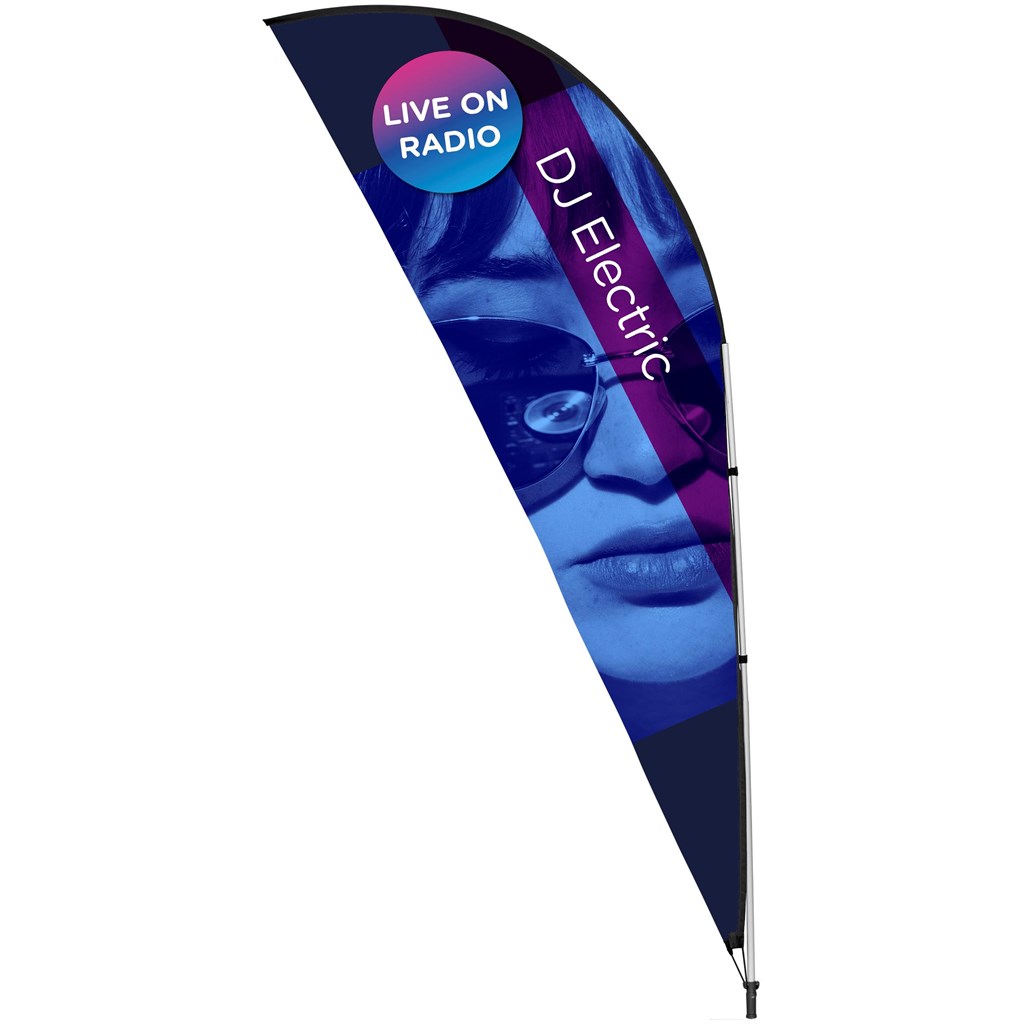 Legend 3M Sublimated Sharkfin Double-Sided Flying Banner �C 1 complete unit
