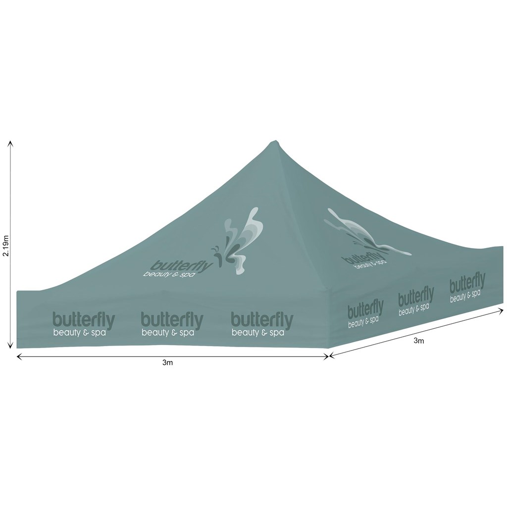 Ovation Sublimated Gazebo 3m X 3m �C Roof  (Excludes Hardware)