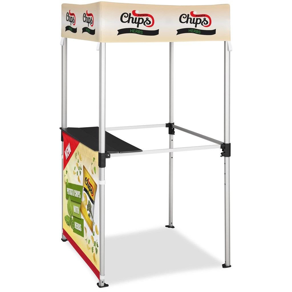 Ovation Sublimated Gazebo 1m X 1m Kiosk �C 1 Half-Wall Skin