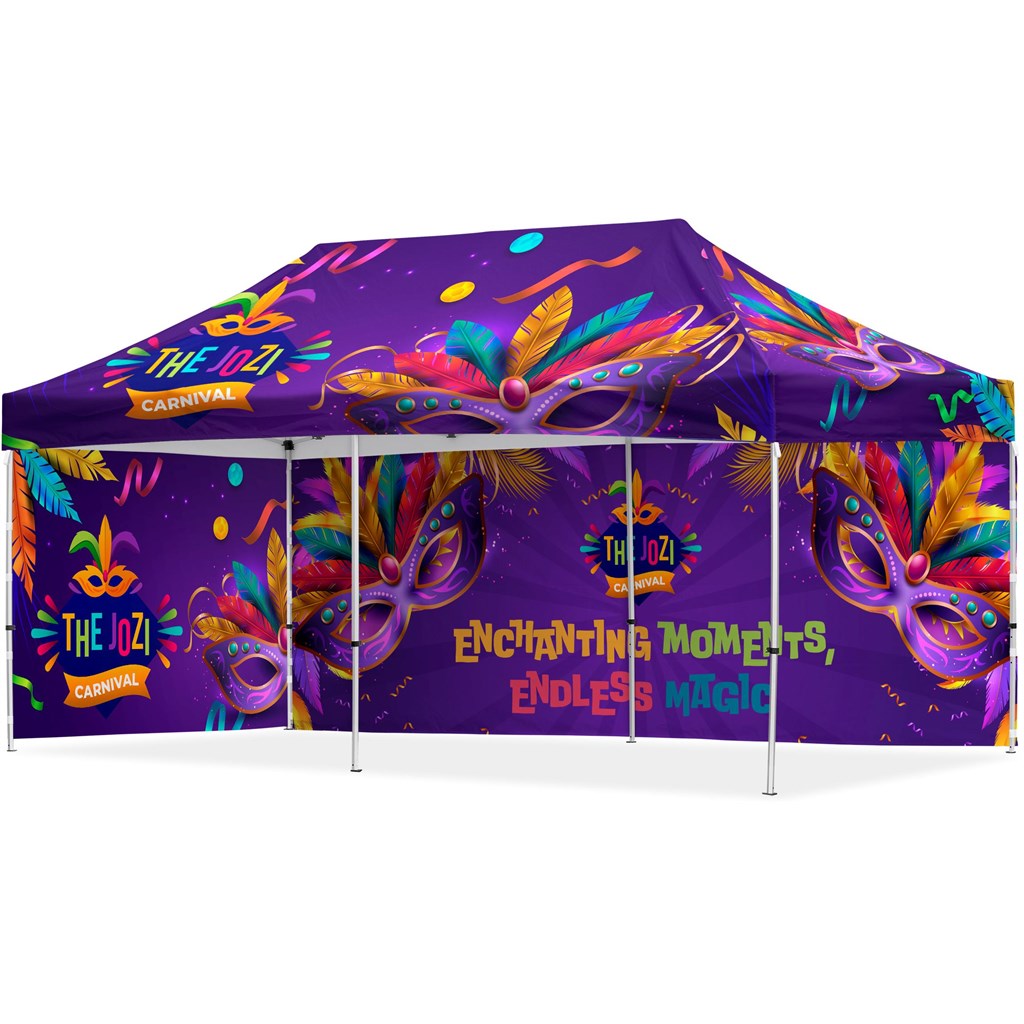 Coated Steel Sublimated Gazebo 6m x 3m �C 1 Long Full- Wall Skin �C 1 Short Full-Wall Skin